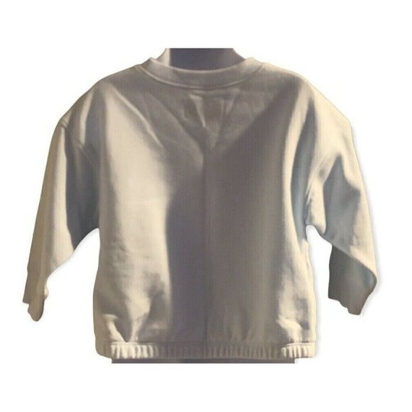 Old Navy Girls Graphic Sweatshirt Size 2T Light Blue Drawstring Hem Long Sleeve - Picture 4 of 11